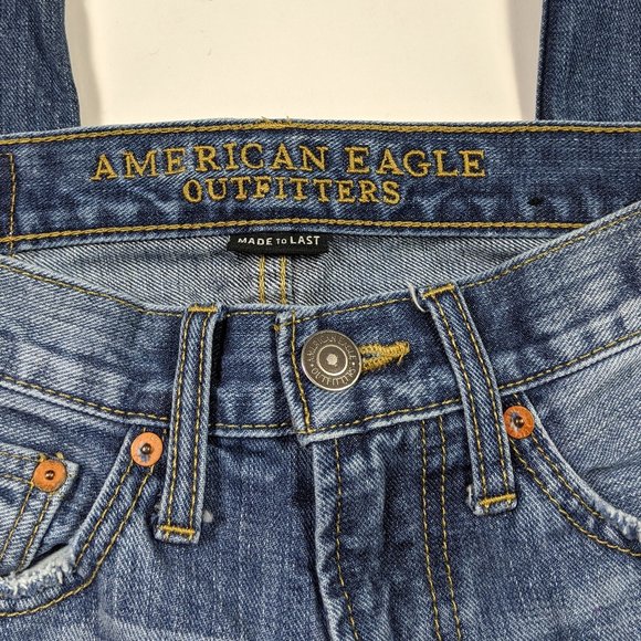 AEO Made to Last Original Straight 26 X 30 Jeans - Picture 5 of 6